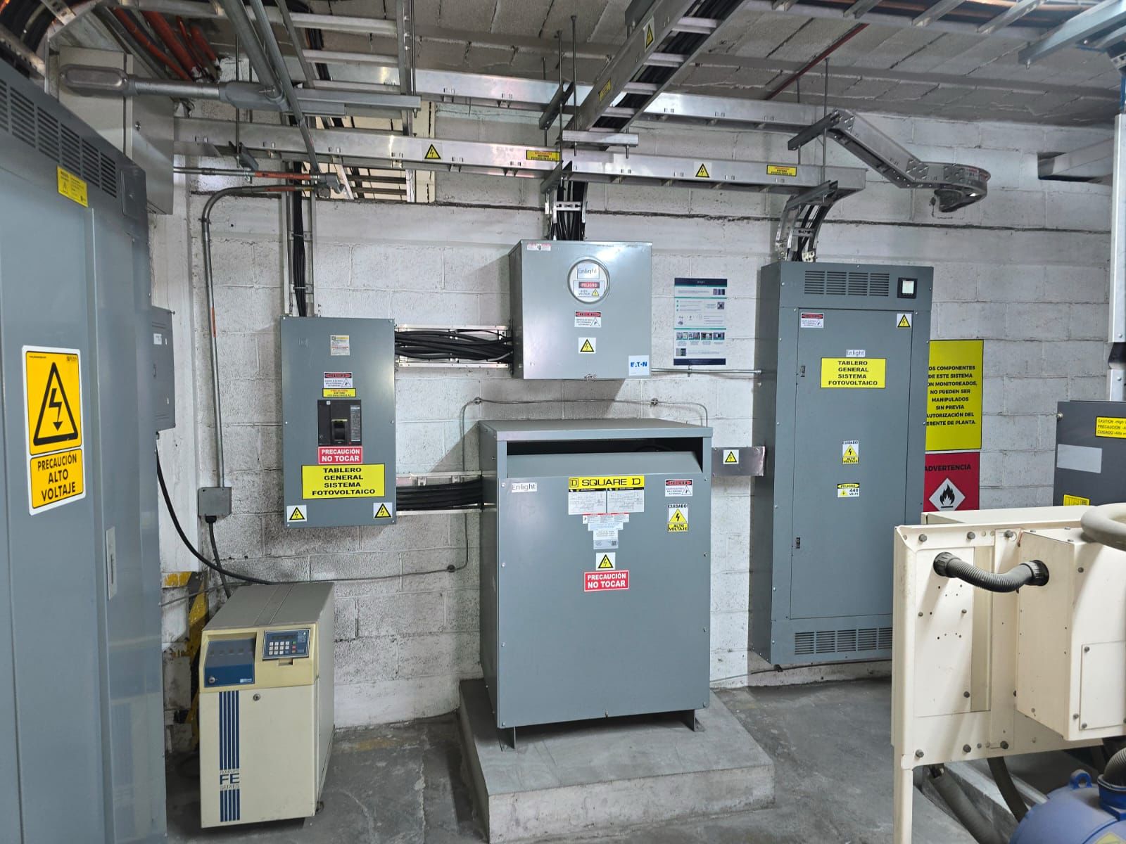 Instalación de transformador tipo seco 440 volts